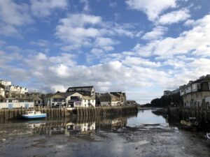 Low tide at Looe harbour mouth